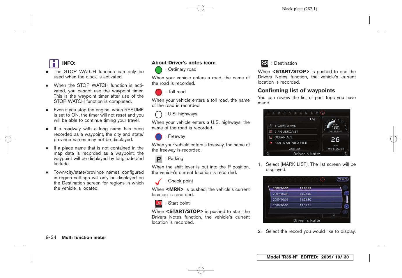 NISSAN 2011 GT R - Multi Function Display Owner's Manual User Manual | Page 276 / 312