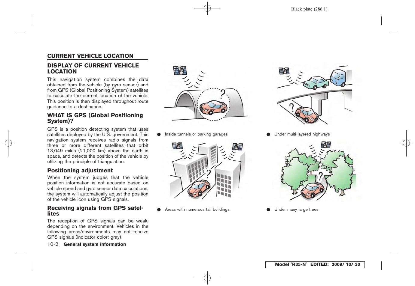 Current vehicle location -2 | NISSAN 2011 GT R - Multi Function Display Owner's Manual User Manual | Page 280 / 312