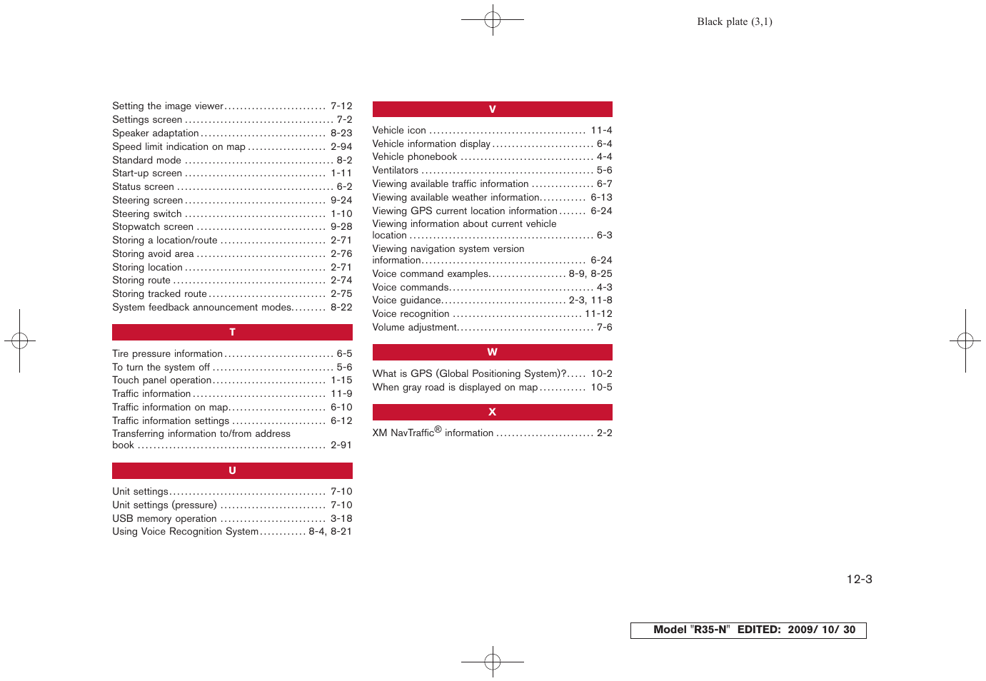 NISSAN 2011 GT R - Multi Function Display Owner's Manual User Manual | Page 311 / 312
