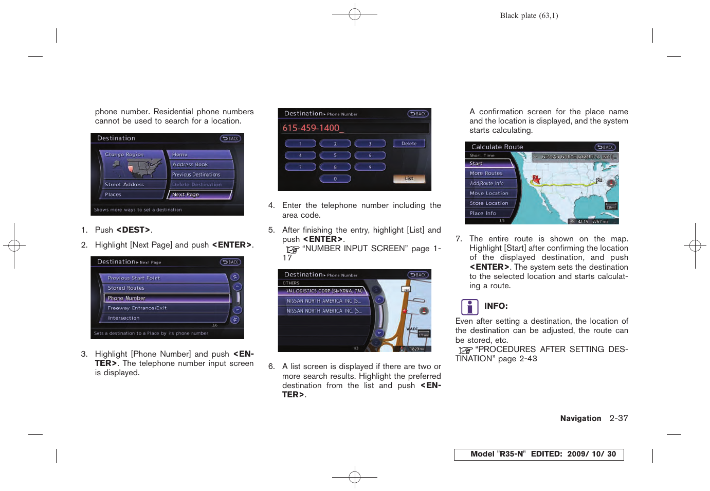 NISSAN 2011 GT R - Multi Function Display Owner's Manual User Manual | Page 65 / 312