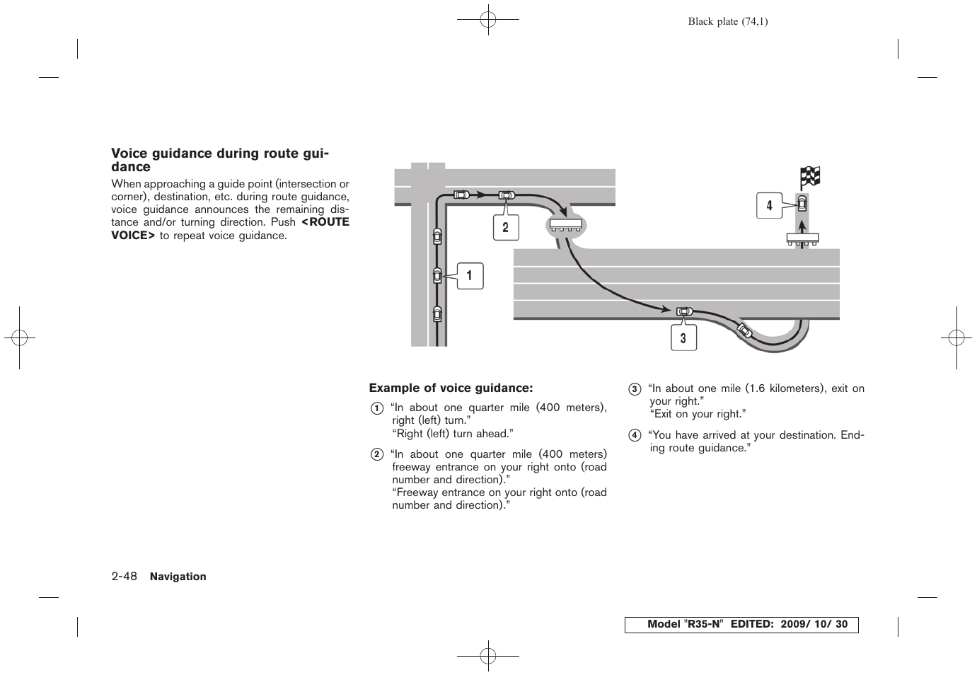 NISSAN 2011 GT R - Multi Function Display Owner's Manual User Manual | Page 76 / 312