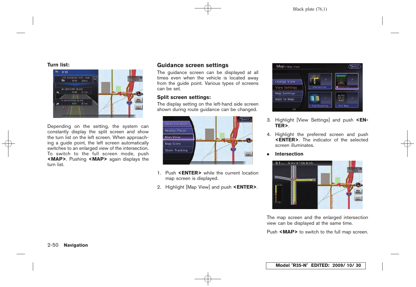 NISSAN 2011 GT R - Multi Function Display Owner's Manual User Manual | Page 78 / 312