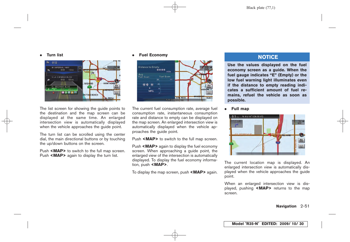 NISSAN 2011 GT R - Multi Function Display Owner's Manual User Manual | Page 79 / 312