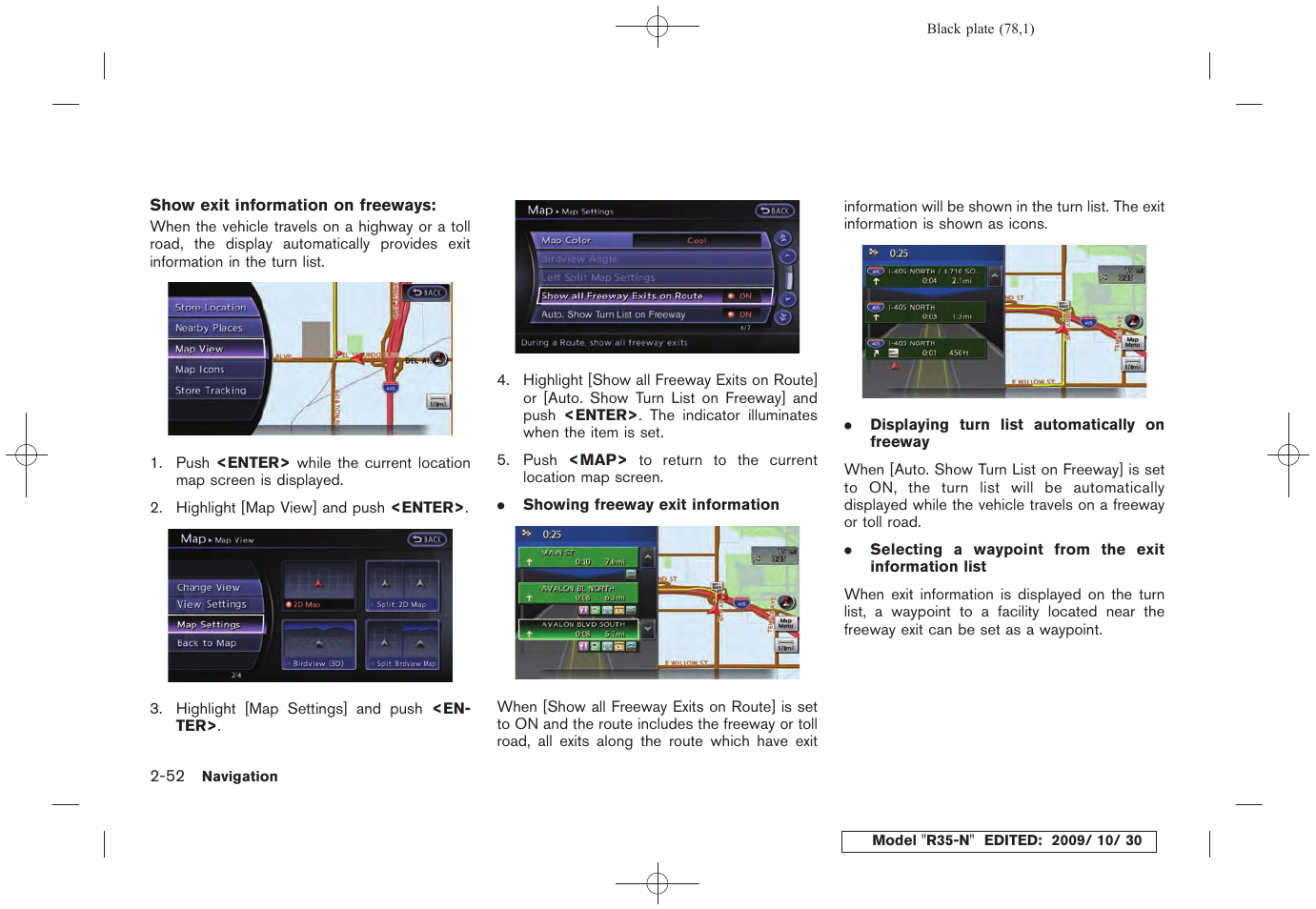 NISSAN 2011 GT R - Multi Function Display Owner's Manual User Manual | Page 80 / 312