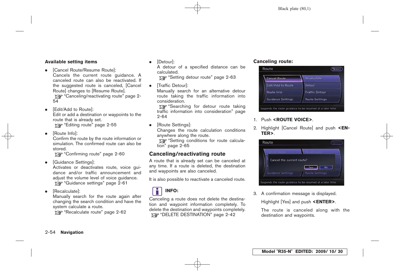 NISSAN 2011 GT R - Multi Function Display Owner's Manual User Manual | Page 82 / 312