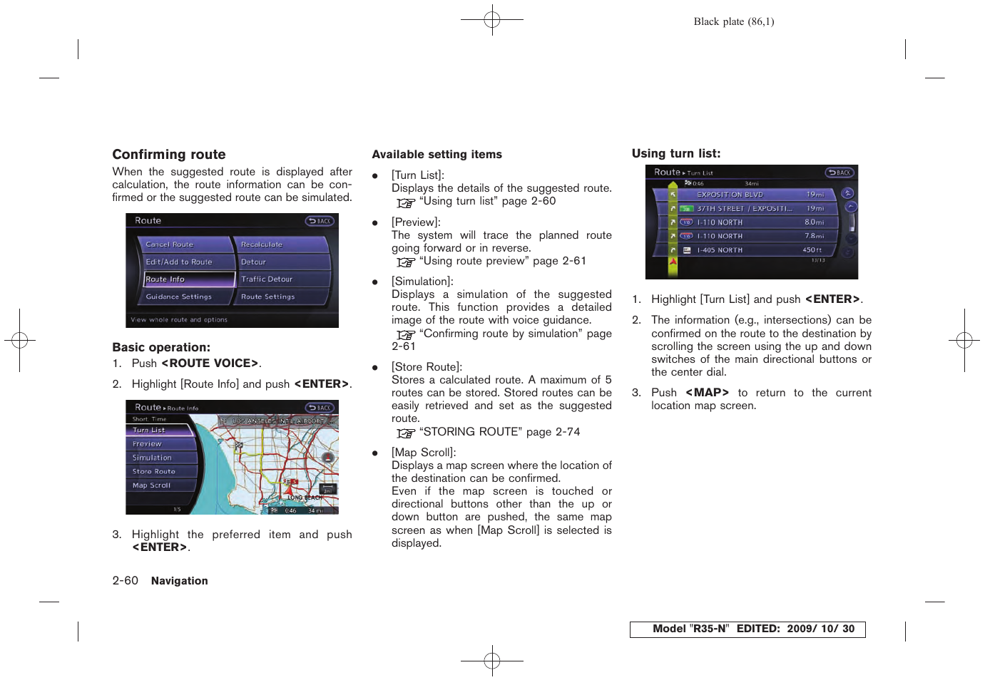 NISSAN 2011 GT R - Multi Function Display Owner's Manual User Manual | Page 88 / 312