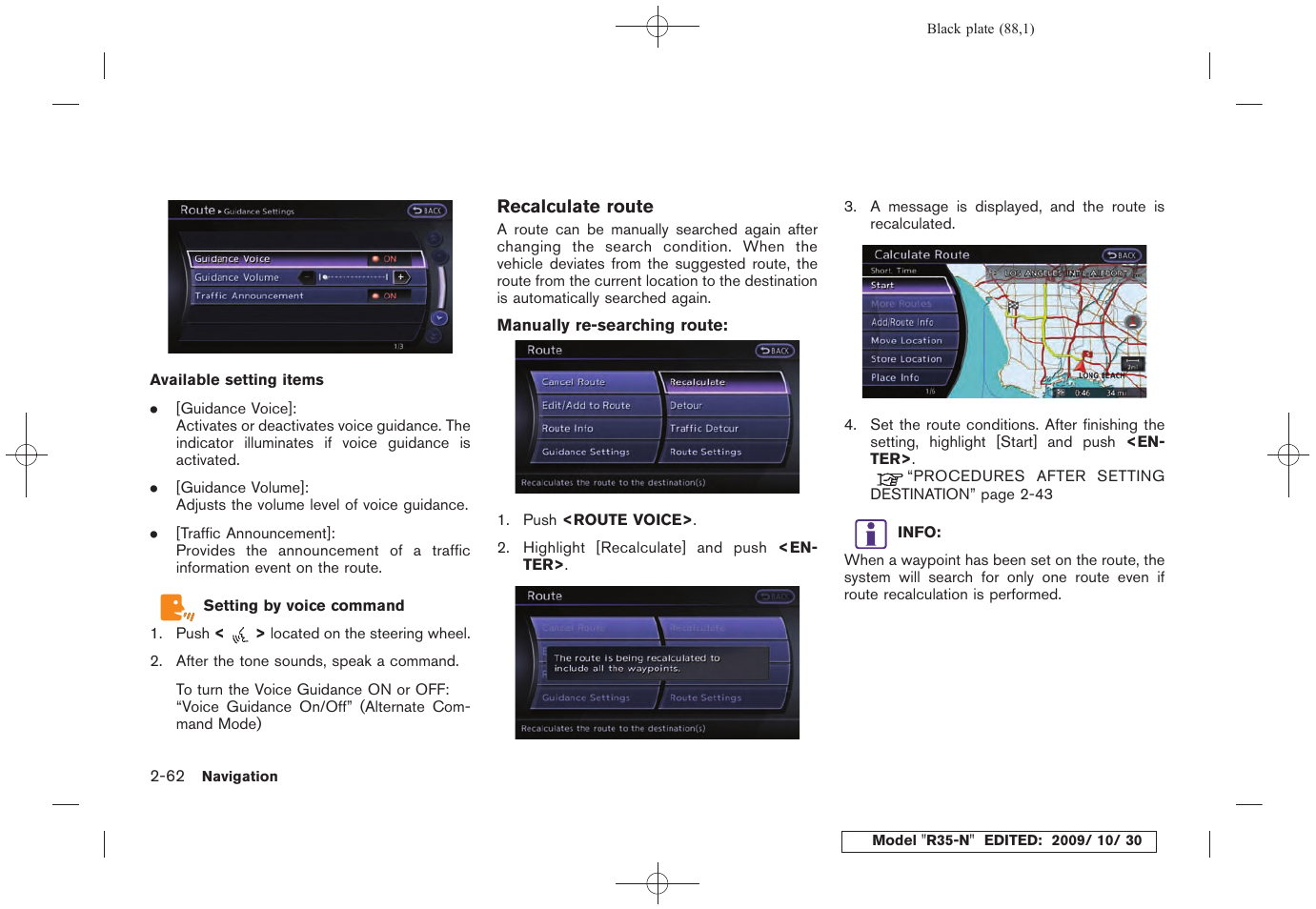 NISSAN 2011 GT R - Multi Function Display Owner's Manual User Manual | Page 90 / 312