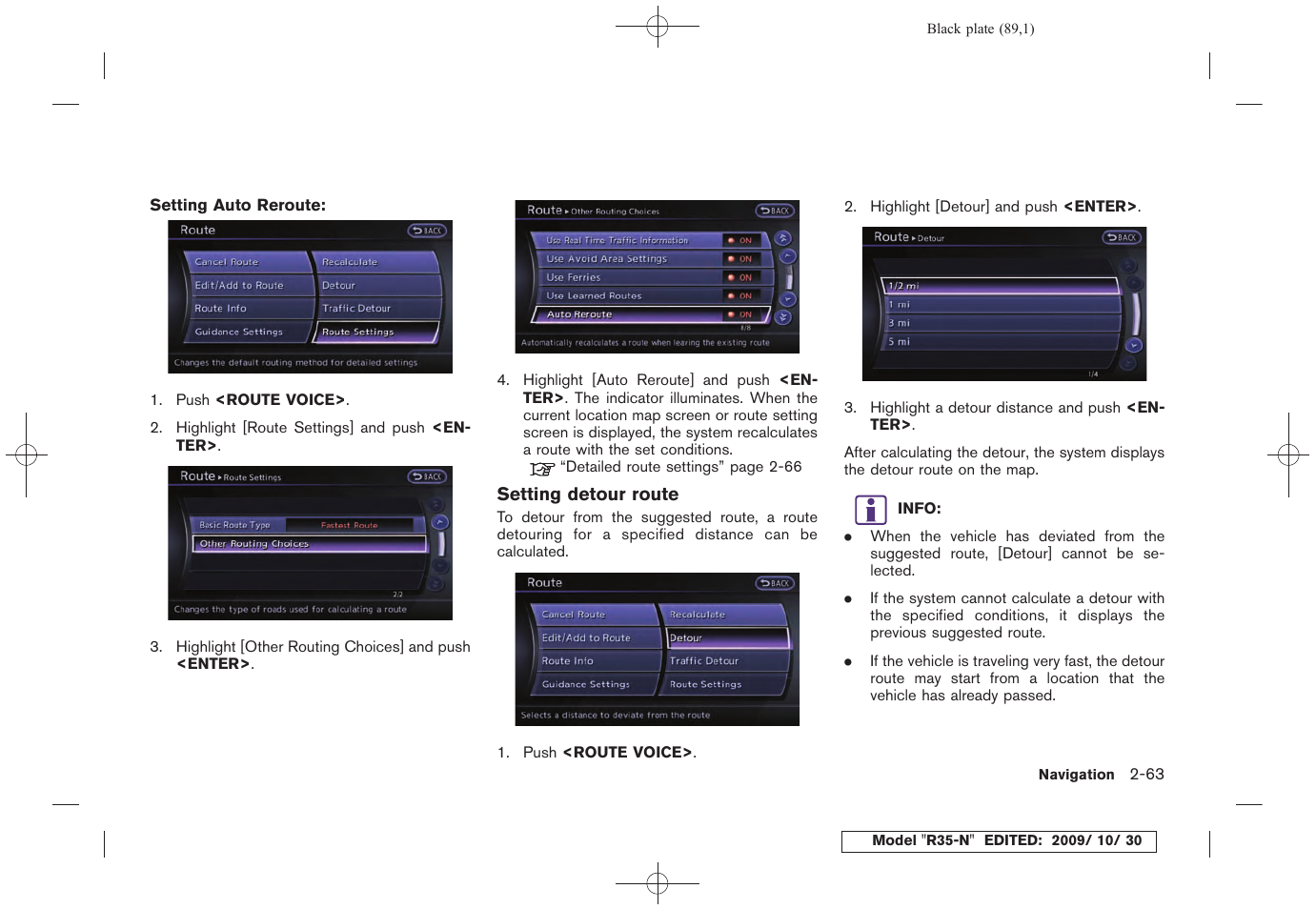 NISSAN 2011 GT R - Multi Function Display Owner's Manual User Manual | Page 91 / 312
