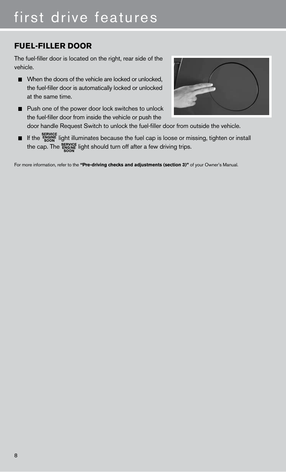 First drive features | NISSAN 2011 GT R - Quick Reference Guide User Manual | Page 10 / 12