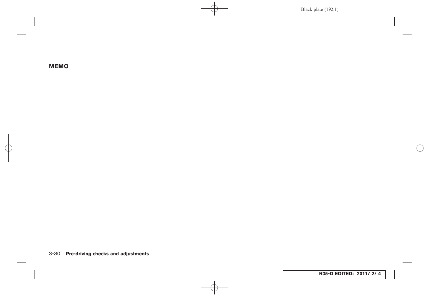 NISSAN 2012 GT R - Owner's Manual User Manual | Page 191 / 346