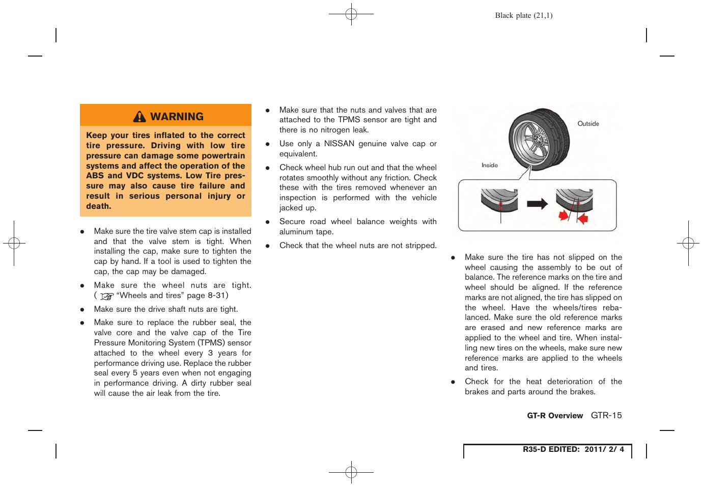 NISSAN 2012 GT R - Owner's Manual User Manual | Page 22 / 346