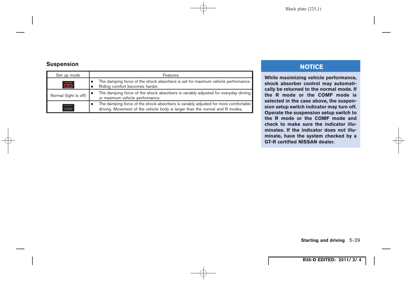 NISSAN 2012 GT R - Owner's Manual User Manual | Page 222 / 346