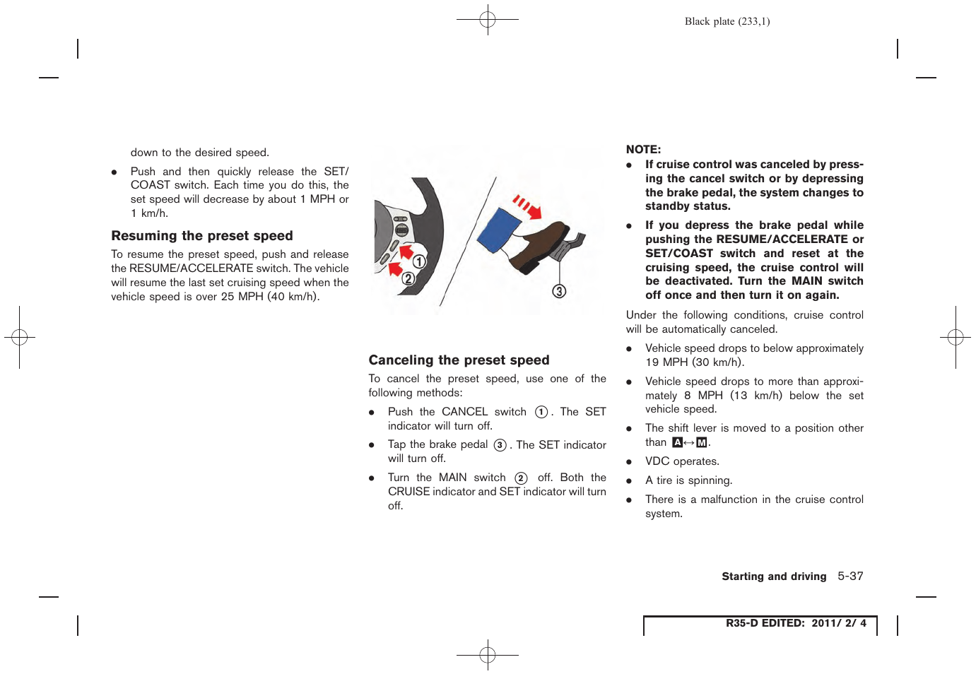 NISSAN 2012 GT R - Owner's Manual User Manual | Page 230 / 346