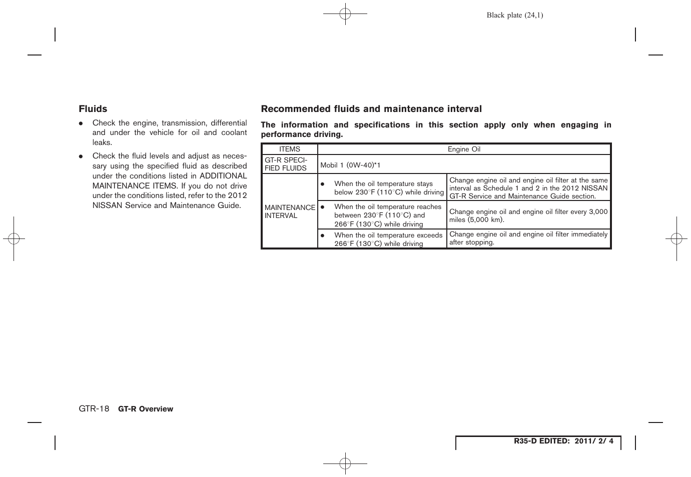 NISSAN 2012 GT R - Owner's Manual User Manual | Page 25 / 346