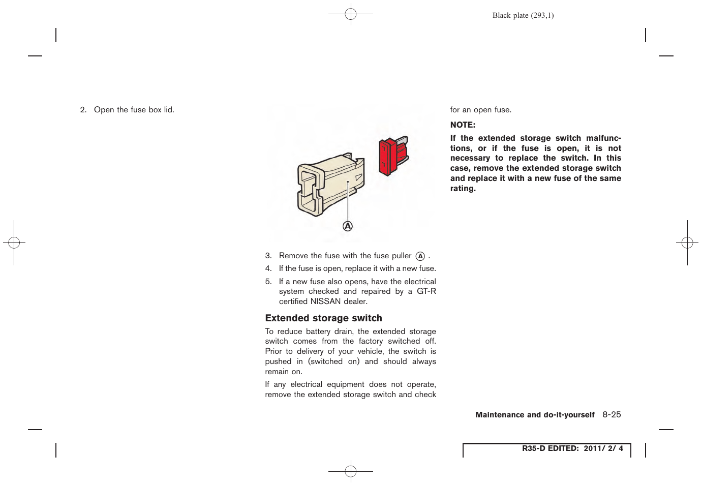 NISSAN 2012 GT R - Owner's Manual User Manual | Page 290 / 346
