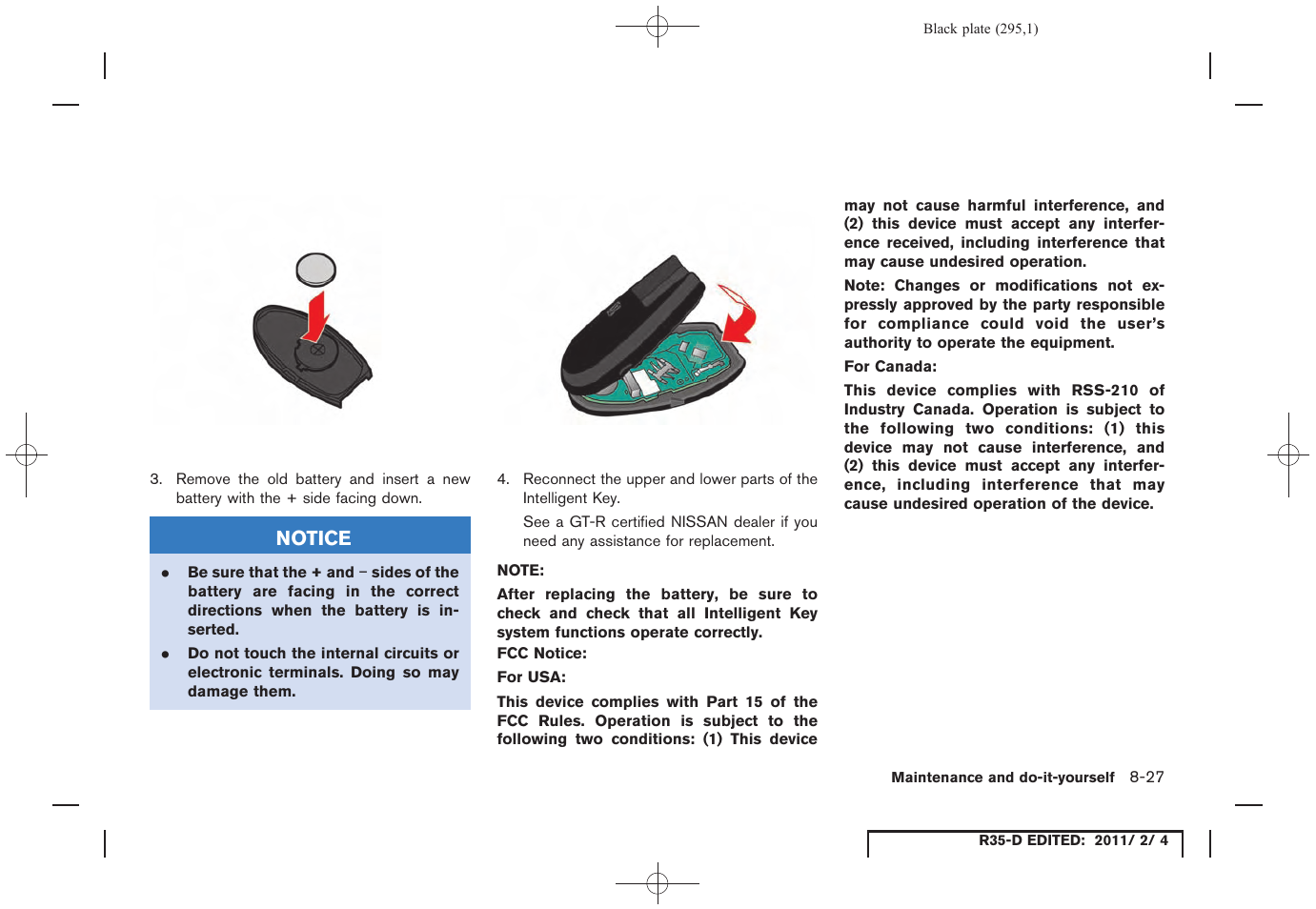 NISSAN 2012 GT R - Owner's Manual User Manual | Page 292 / 346