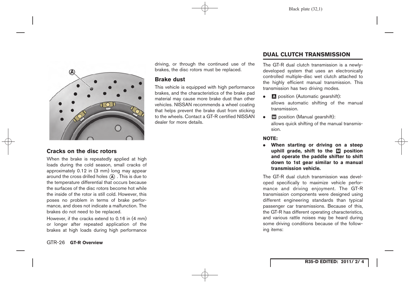 NISSAN 2012 GT R - Owner's Manual User Manual | Page 33 / 346