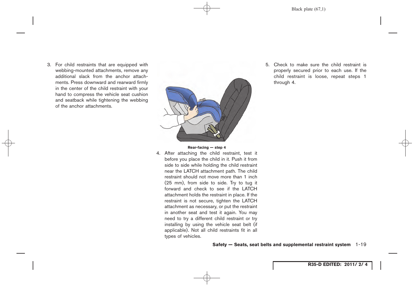 NISSAN 2012 GT R - Owner's Manual User Manual | Page 68 / 346