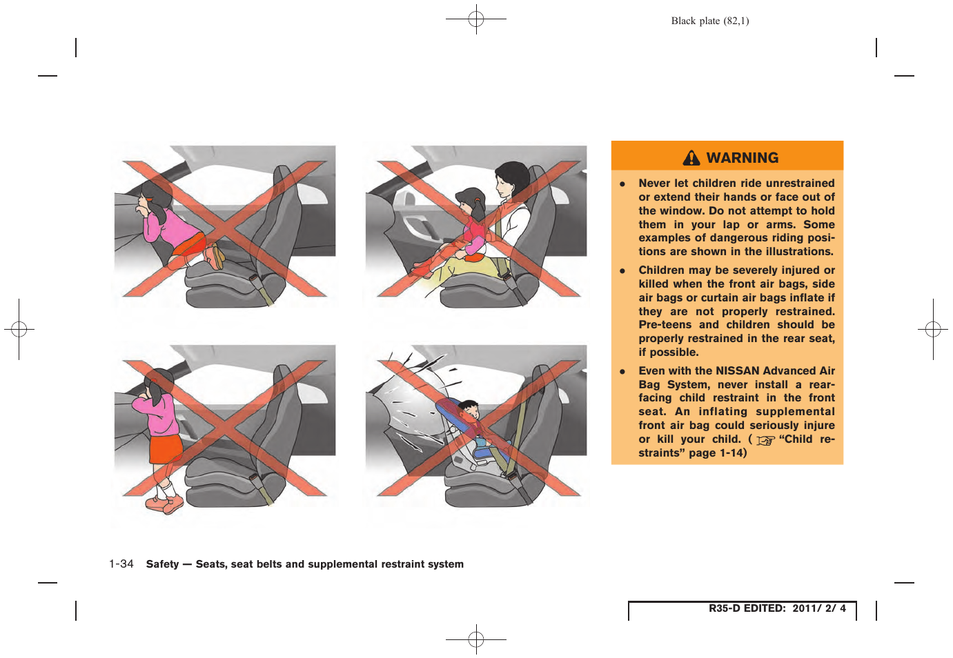 NISSAN 2012 GT R - Owner's Manual User Manual | Page 83 / 346