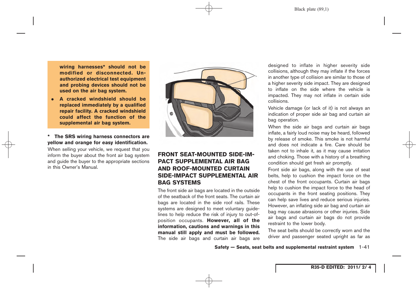 NISSAN 2012 GT R - Owner's Manual User Manual | Page 90 / 346