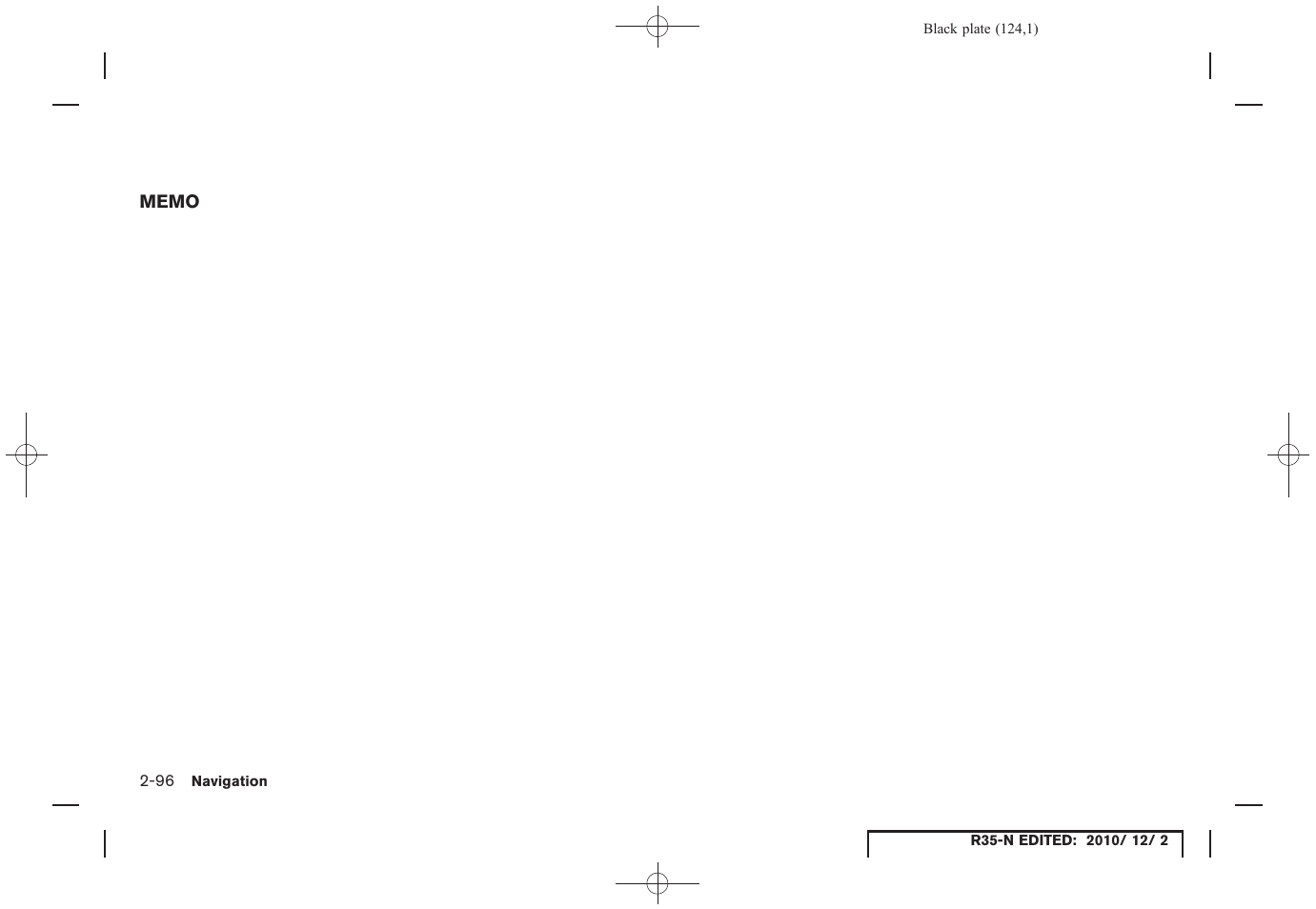 NISSAN 2012 GT R - Multi Function Display Owner's Manual User Manual | Page 124 / 307