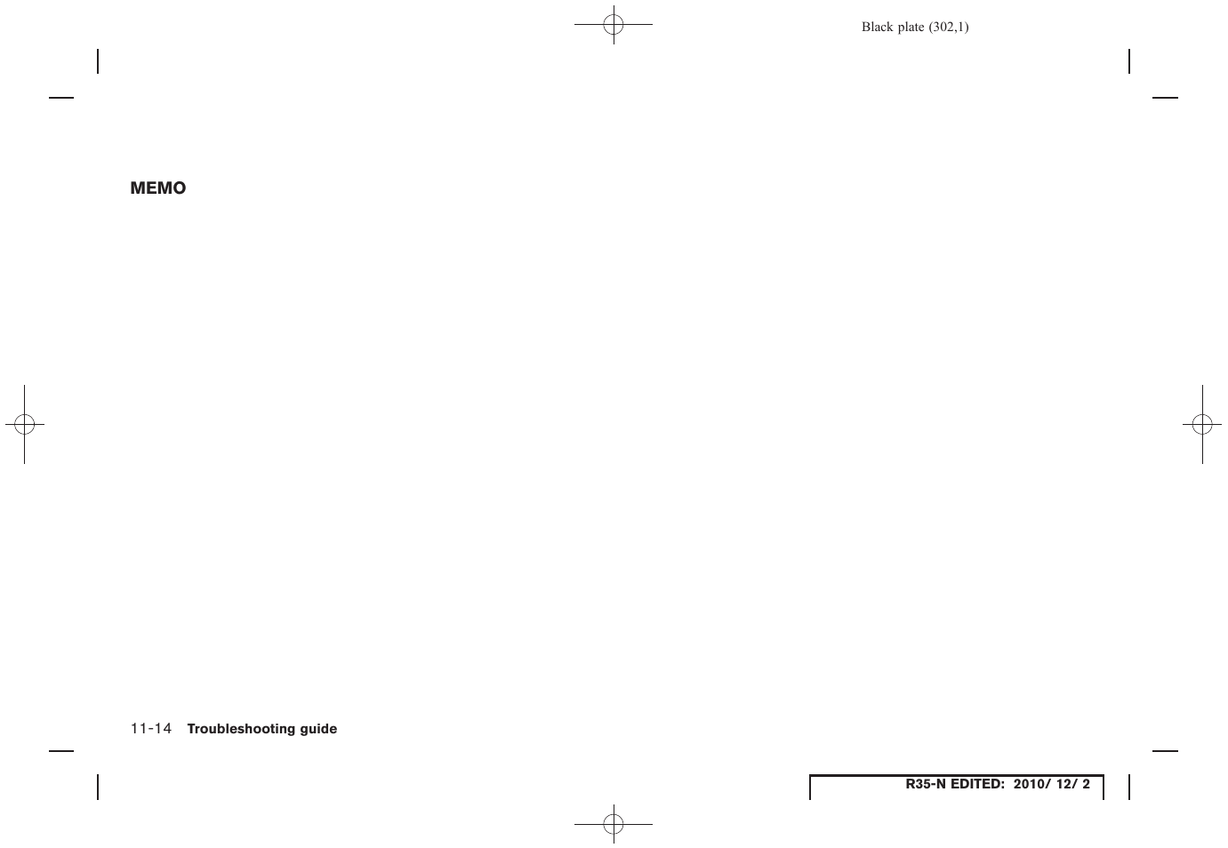 NISSAN 2012 GT R - Multi Function Display Owner's Manual User Manual | Page 302 / 307