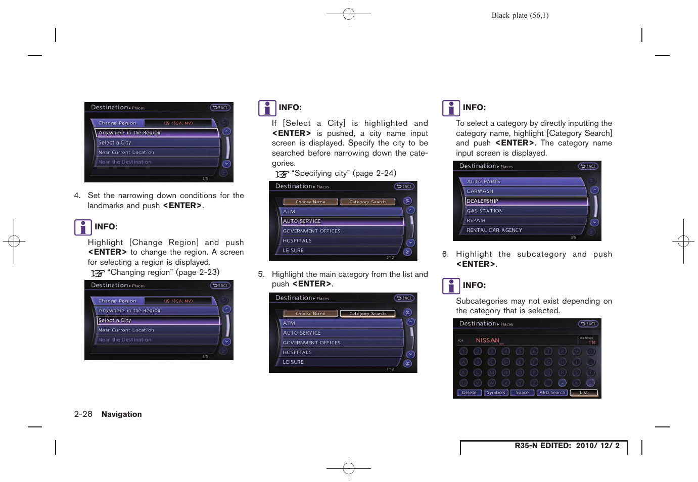 NISSAN 2012 GT R - Multi Function Display Owner's Manual User Manual | Page 56 / 307