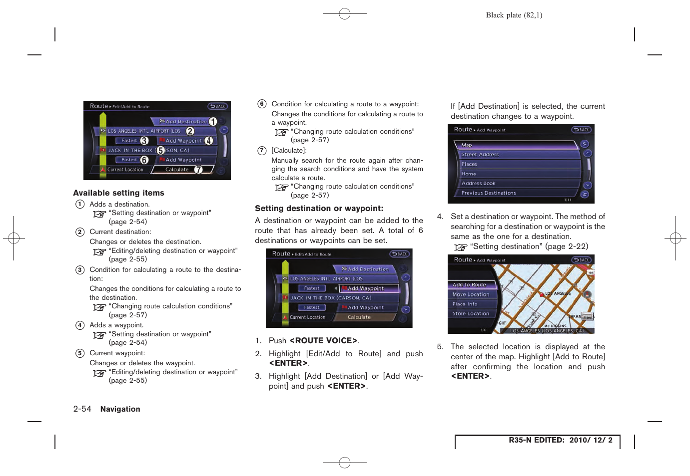 NISSAN 2012 GT R - Multi Function Display Owner's Manual User Manual | Page 82 / 307