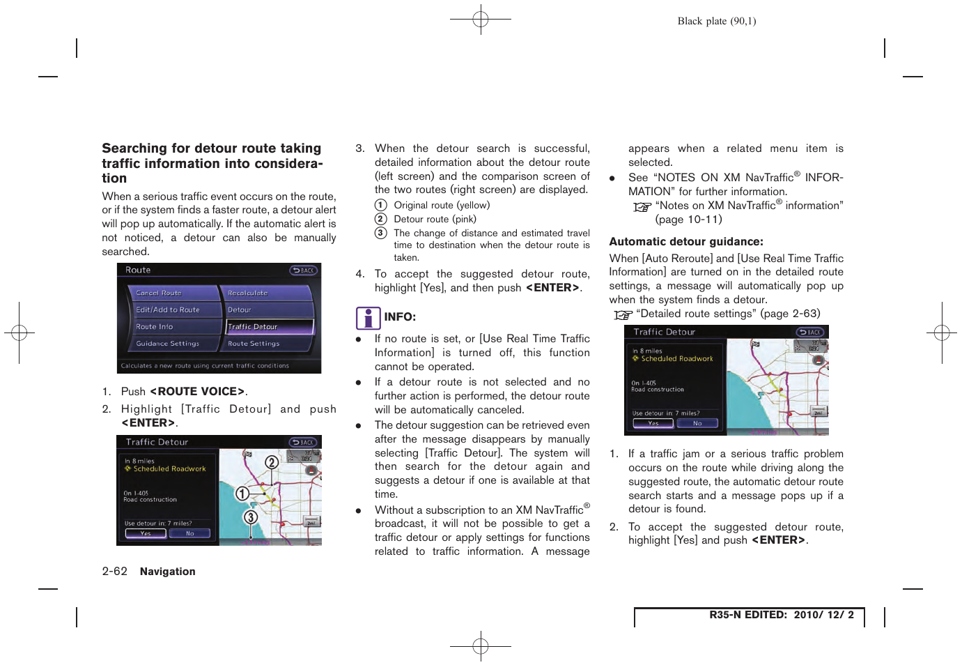 NISSAN 2012 GT R - Multi Function Display Owner's Manual User Manual | Page 90 / 307