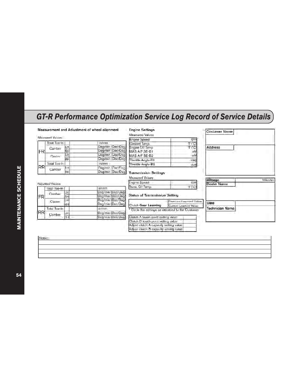NISSAN 2012 GT R - Service & Maintenance Guide User Manual | Page 56 / 60