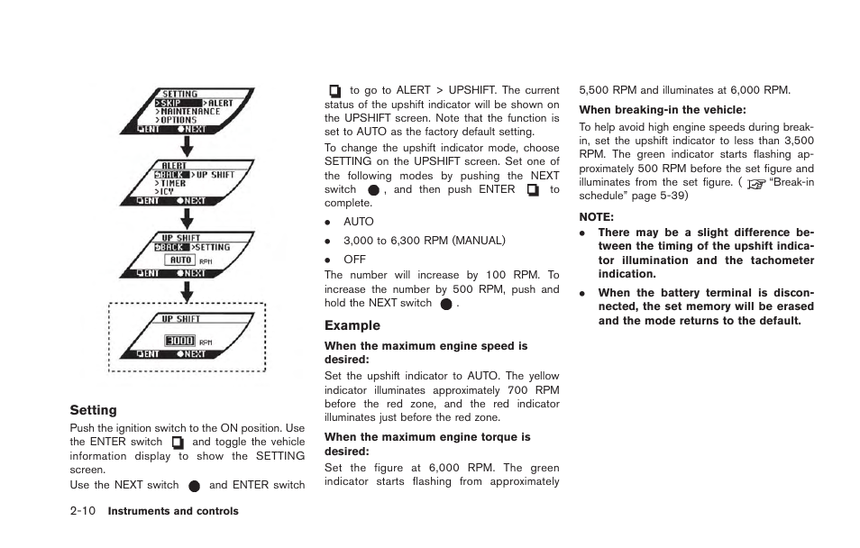 NISSAN 2013 GT R - Owner's Manual User Manual | Page 105 / 346