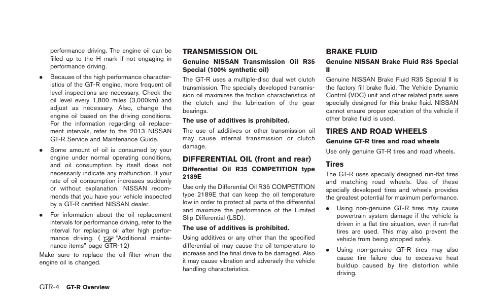 NISSAN 2013 GT R - Owner's Manual User Manual | Page 11 / 346