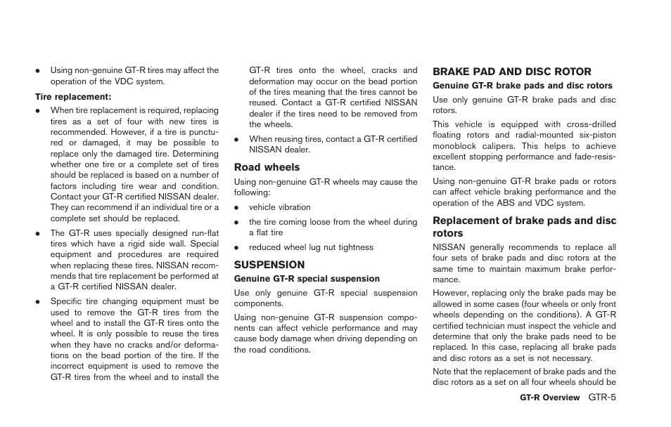 NISSAN 2013 GT R - Owner's Manual User Manual | Page 12 / 346