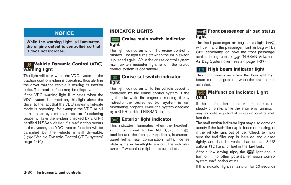 NISSAN 2013 GT R - Owner's Manual User Manual | Page 125 / 346