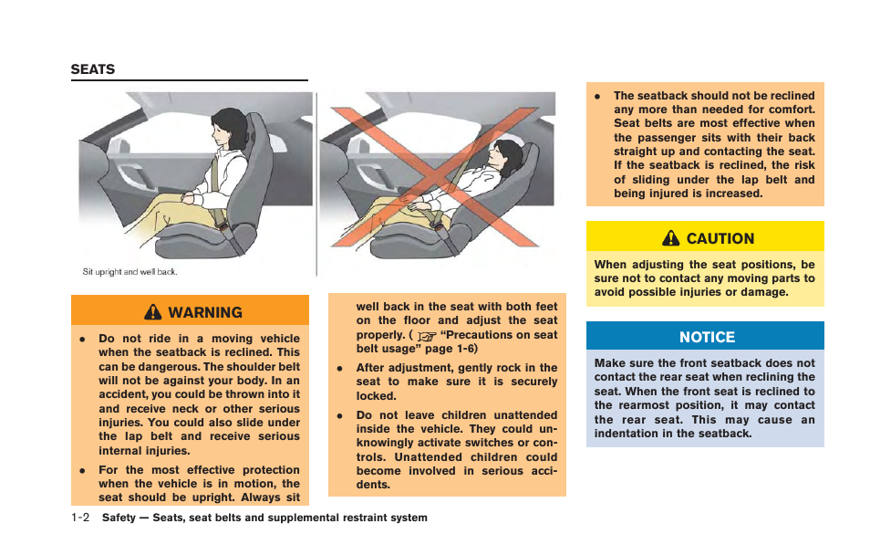 Seats -2 | NISSAN 2013 GT R - Owner's Manual User Manual | Page 51 / 346