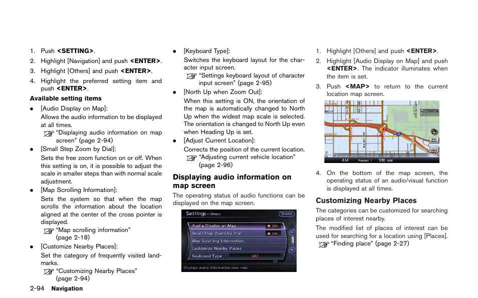 NISSAN 2013 GT R - Multi Function Display Owner's Manual User Manual | Page 122 / 315