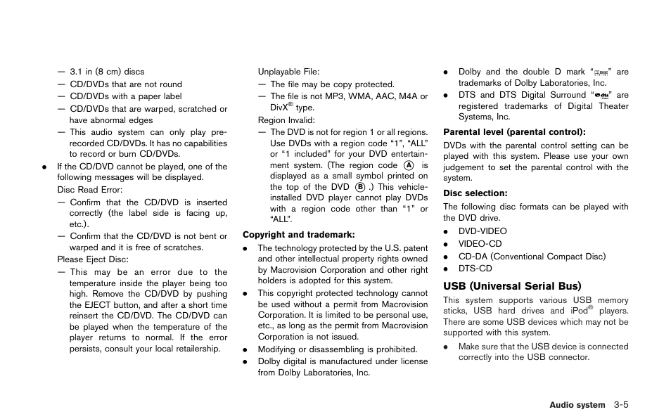 NISSAN 2013 GT R - Multi Function Display Owner's Manual User Manual | Page 133 / 315
