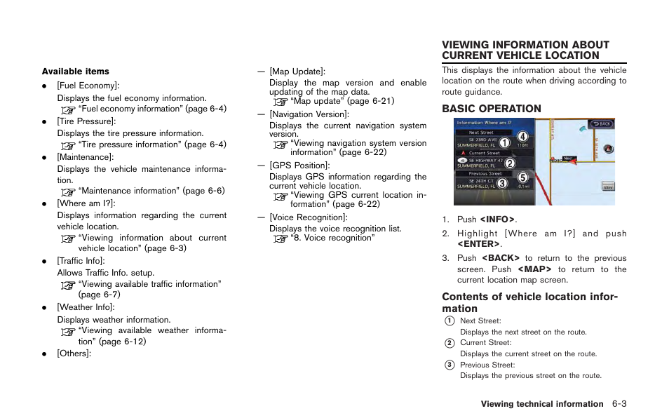 Basic operation -3 | NISSAN 2013 GT R - Multi Function Display Owner's Manual User Manual | Page 181 / 315