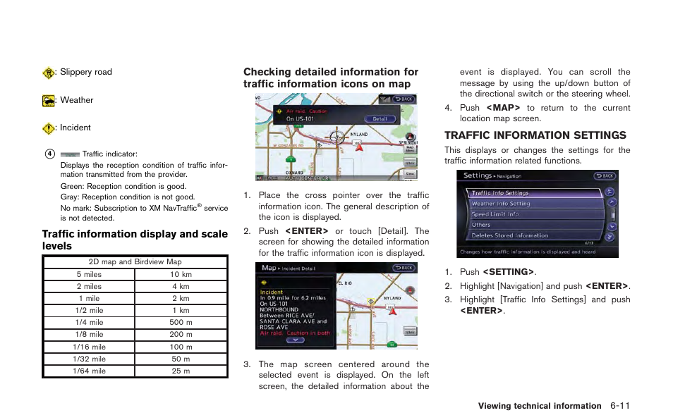 Traffic information settings -11 | NISSAN 2013 GT R - Multi Function Display Owner's Manual User Manual | Page 189 / 315
