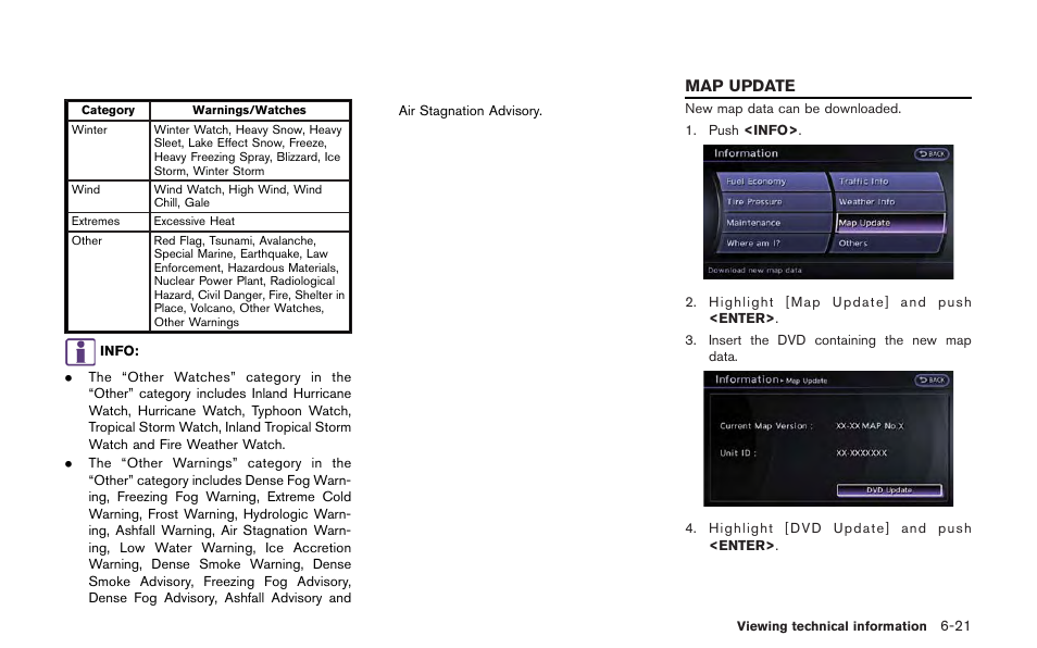 Map update -21 | NISSAN 2013 GT R - Multi Function Display Owner's Manual User Manual | Page 199 / 315