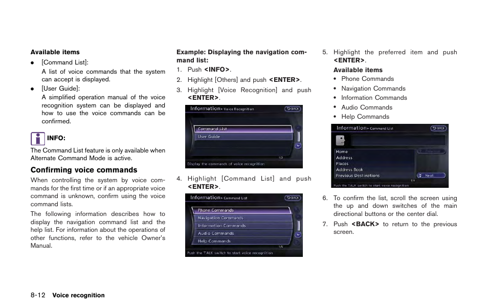 NISSAN 2013 GT R - Multi Function Display Owner's Manual User Manual | Page 226 / 315