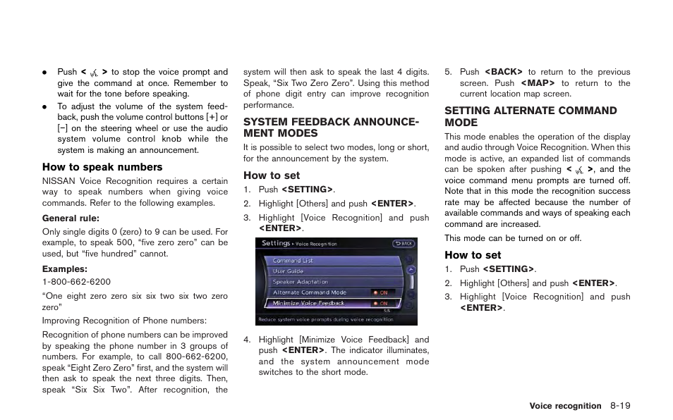 NISSAN 2013 GT R - Multi Function Display Owner's Manual User Manual | Page 233 / 315
