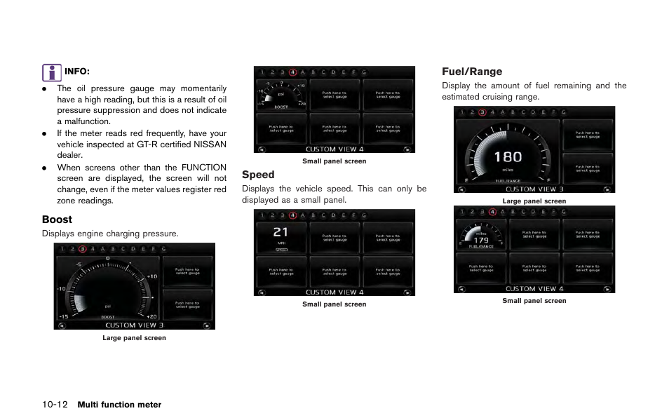 NISSAN 2013 GT R - Multi Function Display Owner's Manual User Manual | Page 258 / 315