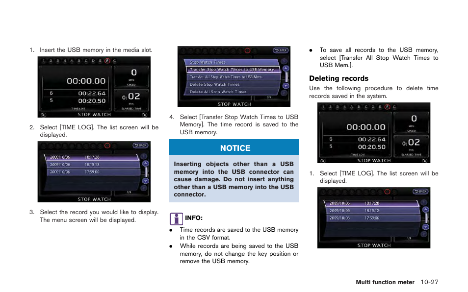 Notice | NISSAN 2013 GT R - Multi Function Display Owner's Manual User Manual | Page 273 / 315