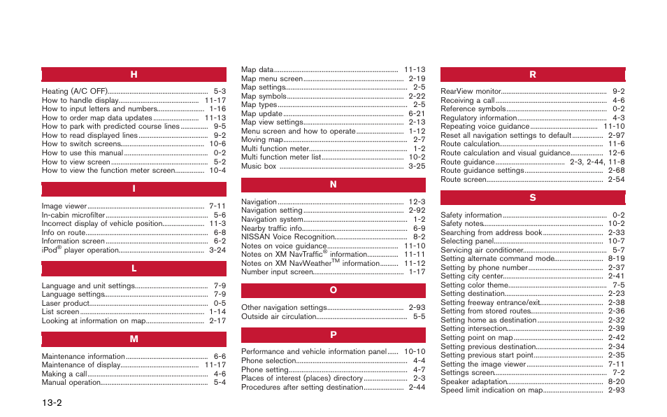 NISSAN 2013 GT R - Multi Function Display Owner's Manual User Manual | Page 312 / 315