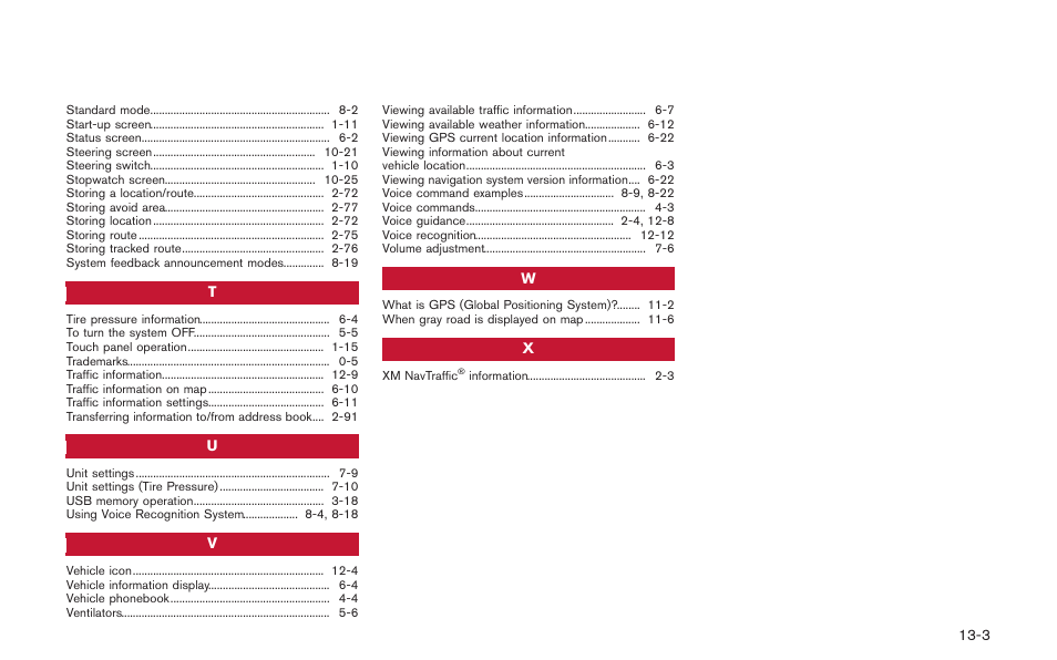 NISSAN 2013 GT R - Multi Function Display Owner's Manual User Manual | Page 313 / 315