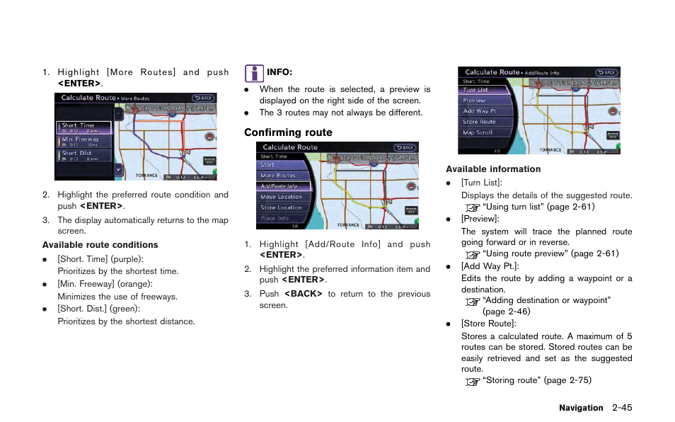 NISSAN 2013 GT R - Multi Function Display Owner's Manual User Manual | Page 73 / 315
