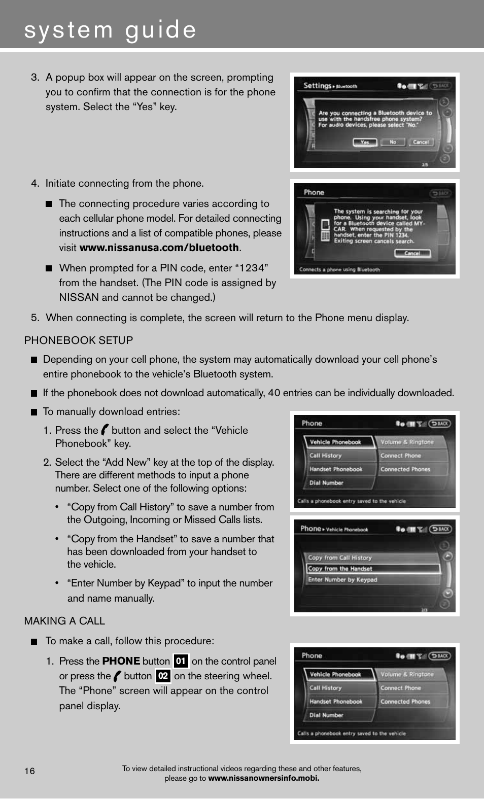 System guide | NISSAN 2013 GT R - Quick Reference Guide User Manual | Page 18 / 24