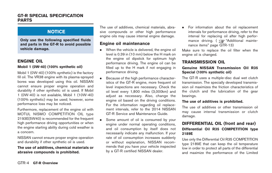 NISSAN 2014 GT R - Owner's Manual User Manual | Page 11 / 354