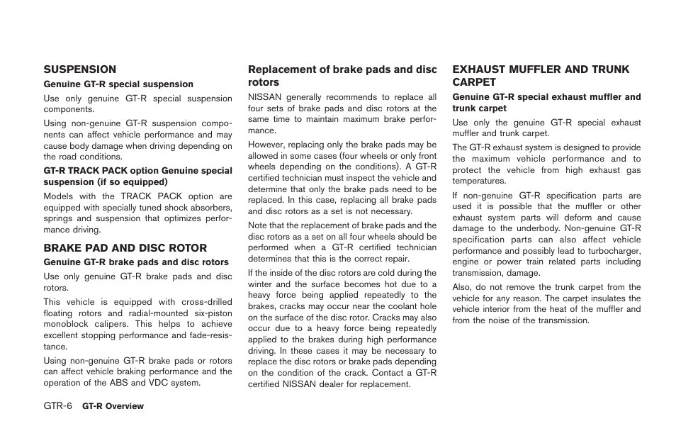 NISSAN 2014 GT R - Owner's Manual User Manual | Page 13 / 354